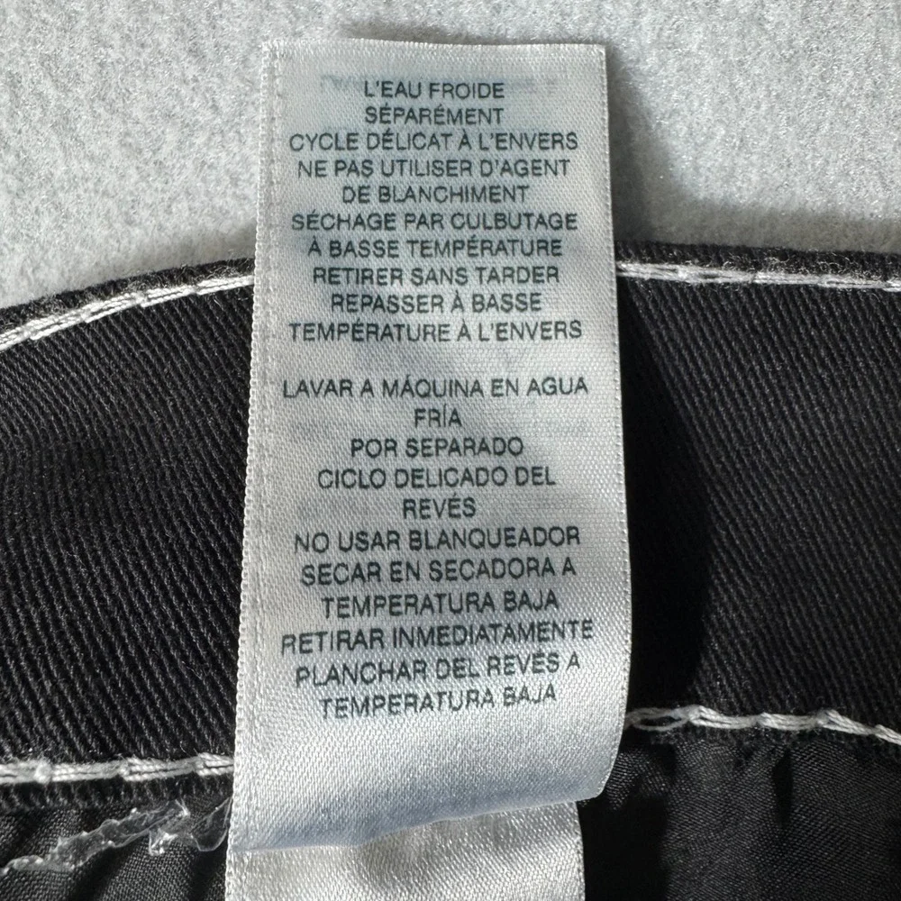 True Religion Ricky Big T NF Men Jeans‎ 34 Black NEW Contrast Stitch 700740
